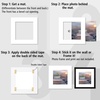 image:imageGolden State Art 15 Pack 12x12 White Picture Mat for 8x8 Photos  White Core Bevel Cut Acid Free 4ply Thick Framing MatsWhite