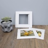 image:imageGolden State Art 15 Pack 12x12 White Picture Mat for 8x8 Photos  White Core Bevel Cut Acid Free 4ply Thick Framing MatsWhite