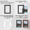 image:imageGolden State Art 20 Pack 16x20 White Picture Mats Mattes for 11x14 Photos  Acid Free White Core Bevel Cut Mat with 105x135 Opening 4Ply ThicknessBlack