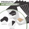 image:imageGolden State Art 20 Pack 16x20 White Picture Mats Mattes for 11x14 Photos  Acid Free White Core Bevel Cut Mat with 105x135 Opening 4Ply ThicknessBlack