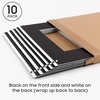 image:imageGolden State Art 20 Pack 16x20 White Picture Mats Mattes for 11x14 Photos  Acid Free White Core Bevel Cut Mat with 105x135 Opening 4Ply ThicknessBlack