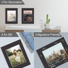 image:imageGolden State Art 20 Pack 16x20 White Picture Mats Mattes for 11x14 Photos  Acid Free White Core Bevel Cut Mat with 105x135 Opening 4Ply ThicknessBlack