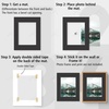 image:imageGolden State Art 20 Pack 16x20 White Picture Mats Mattes for 11x14 Photos  Acid Free White Core Bevel Cut Mat with 105x135 Opening 4Ply ThicknessBlack