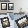 image:imageGolden State Art 20 Pack 16x20 White Picture Mats Mattes for 11x14 Photos  Acid Free White Core Bevel Cut Mat with 105x135 Opening 4Ply ThicknessBlack
