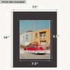 image:imageGolden State Art 20 Pack 16x20 White Picture Mats Mattes for 11x14 Photos  Acid Free White Core Bevel Cut Mat with 105x135 Opening 4Ply ThicknessBlack