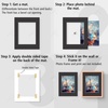 image:imageGolden State Art 20 Pack 16x20 White Picture Mats Mattes for 11x14 Photos  Acid Free White Core Bevel Cut Mat with 105x135 Opening 4Ply ThicknessBlack