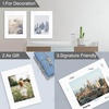 image:imageGolden State Art 20 Pack 16x20 White Picture Mats Mattes for 11x14 Photos  Acid Free White Core Bevel Cut Mat with 105x135 Opening 4Ply ThicknessWhite