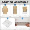 image:imageGolden State Art 25 Pack 1075x75x2 inch EasyFold Corrugated Mailer Comic Book Box LetterSize Height Adjustable Shipping Boxes for Document and Photo Mailing WhiteWhite
