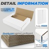image:imageGolden State Art 25 Pack 1075x75x2 inch EasyFold Corrugated Mailer Comic Book Box LetterSize Height Adjustable Shipping Boxes for Document and Photo Mailing WhiteWhite
