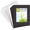 image:imageGolden State Art 25 Pack 16x20 Mat for 11x14 Pictures with Backing amp Bags  White Color AcidFree PreCut 105x135 Opening for 11x14 Pictures amp Prints White Core Bevel Cut Mattes SetsBlack