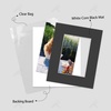 image:imageGolden State Art 25 Pack Black Photo Mat 12x12 For 8x8 MatteBackingsBags  4Ply Thick PreCut Mat 75x75 Opening White Core Bevel Cut AcidFree For Photo Art Poster or Print Display Mats MattesBlack