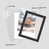 image:imageGolden State Art 25 Pack Black Photo Mat 12x12 For 8x8 MatteBackingsBags  4Ply Thick PreCut Mat 75x75 Opening White Core Bevel Cut AcidFree For Photo Art Poster or Print Display Mats MattesBlack