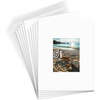 image:imageGolden State Art 25 Pack Black Photo Mat 12x12 For 8x8 MatteBackingsBags  4Ply Thick PreCut Mat 75x75 Opening White Core Bevel Cut AcidFree For Photo Art Poster or Print Display Mats MattesWhite