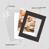 image:imageGolden State Art 25 Pack Black Photo Mat 12x12 For 8x8 MatteBackingsBags  4Ply Thick PreCut Mat 75x75 Opening White Core Bevel Cut AcidFree For Photo Art Poster or Print Display Mats MattesBlack