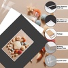 image:imageGolden State Art 25 Pack Black Photo Mat 12x12 For 8x8 MatteBackingsBags  4Ply Thick PreCut Mat 75x75 Opening White Core Bevel Cut AcidFree For Photo Art Poster or Print Display Mats MattesBlack