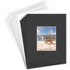 image:imageGolden State Art 25 Pack Black Photo Mat 12x12 For 8x8 MatteBackingsBags  4Ply Thick PreCut Mat 75x75 Opening White Core Bevel Cut AcidFree For Photo Art Poster or Print Display Mats MattesBlack