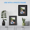 image:imageGolden State Art 25 Pack Black Photo Mat 12x12 For 8x8 MatteBackingsBags  4Ply Thick PreCut Mat 75x75 Opening White Core Bevel Cut AcidFree For Photo Art Poster or Print Display Mats MattesBlack
