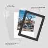 image:imageGolden State Art 25 Pack Black Photo Mat 12x12 For 8x8 MatteBackingsBags  4Ply Thick PreCut Mat 75x75 Opening White Core Bevel Cut AcidFree For Photo Art Poster or Print Display Mats MattesBlack