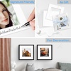 image:imageGolden State Art 25 Pack Black Photo Mat 12x12 For 8x8 MatteBackingsBags  4Ply Thick PreCut Mat 75x75 Opening White Core Bevel Cut AcidFree For Photo Art Poster or Print Display Mats MattesWhite