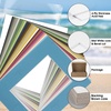 image:imageGolden State Art 25 Pack Black Photo Mat 12x12 For 8x8 MatteBackingsBags  4Ply Thick PreCut Mat 75x75 Opening White Core Bevel Cut AcidFree For Photo Art Poster or Print Display Mats MattesMix