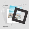 image:imageGolden State Art 25 Pack Black Photo Mat 12x12 For 8x8 MatteBackingsBags  4Ply Thick PreCut Mat 75x75 Opening White Core Bevel Cut AcidFree For Photo Art Poster or Print Display Mats MattesBlack