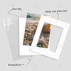 image:imageGolden State Art 25 Pack Black Photo Mat 12x12 For 8x8 MatteBackingsBags  4Ply Thick PreCut Mat 75x75 Opening White Core Bevel Cut AcidFree For Photo Art Poster or Print Display Mats MattesWhite