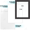 image:imageGolden State Art 25 Pack Black Photo Mat 12x12 For 8x8 MatteBackingsBags  4Ply Thick PreCut Mat 75x75 Opening White Core Bevel Cut AcidFree For Photo Art Poster or Print Display Mats MattesBlack