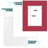 image:imageGolden State Art 25 Pack Black Photo Mat 12x12 For 8x8 MatteBackingsBags  4Ply Thick PreCut Mat 75x75 Opening White Core Bevel Cut AcidFree For Photo Art Poster or Print Display Mats MattesMix