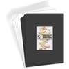 image:imageGolden State Art 25 Pack Black Photo Mat 12x12 For 8x8 MatteBackingsBags  4Ply Thick PreCut Mat 75x75 Opening White Core Bevel Cut AcidFree For Photo Art Poster or Print Display Mats MattesBlack