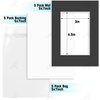 image:imageGolden State Art 25 Pack Black Photo Mat 12x12 For 8x8 MatteBackingsBags  4Ply Thick PreCut Mat 75x75 Opening White Core Bevel Cut AcidFree For Photo Art Poster or Print Display Mats MattesBlack