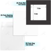 image:imageGolden State Art 25 Pack Black Photo Mat 12x12 For 8x8 MatteBackingsBags  4Ply Thick PreCut Mat 75x75 Opening White Core Bevel Cut AcidFree For Photo Art Poster or Print Display Mats MattesBlack
