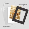 image:imageGolden State Art 25 Pack Black Photo Mat 12x12 For 8x8 MatteBackingsBags  4Ply Thick PreCut Mat 75x75 Opening White Core Bevel Cut AcidFree For Photo Art Poster or Print Display Mats MattesBlack