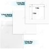 image:imageGolden State Art 25 Pack Black Photo Mat 12x12 For 8x8 MatteBackingsBags  4Ply Thick PreCut Mat 75x75 Opening White Core Bevel Cut AcidFree For Photo Art Poster or Print Display Mats MattesWhite