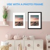 image:imageGolden State Art 25 Pack Black Photo Mat 12x12 For 8x8 MatteBackingsBags  4Ply Thick PreCut Mat 75x75 Opening White Core Bevel Cut AcidFree For Photo Art Poster or Print Display Mats MattesWhite