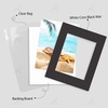 image:imageGolden State Art 25 Pack Black Photo Mat 12x12 For 8x8 MatteBackingsBags  4Ply Thick PreCut Mat 75x75 Opening White Core Bevel Cut AcidFree For Photo Art Poster or Print Display Mats MattesBlack