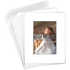 image:imageGolden State Art 25 Pack Black Photo Mat 12x12 For 8x8 MatteBackingsBags  4Ply Thick PreCut Mat 75x75 Opening White Core Bevel Cut AcidFree For Photo Art Poster or Print Display Mats MattesWhite