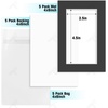 image:imageGolden State Art 25 Pack Black Photo Mat 12x12 For 8x8 MatteBackingsBags  4Ply Thick PreCut Mat 75x75 Opening White Core Bevel Cut AcidFree For Photo Art Poster or Print Display Mats MattesBlack