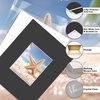 image:imageGolden State Art 25 Pack Black Photo Mat 12x12 For 8x8 MatteBackingsBags  4Ply Thick PreCut Mat 75x75 Opening White Core Bevel Cut AcidFree For Photo Art Poster or Print Display Mats MattesBlack