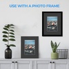 image:imageGolden State Art 25 Pack Black Photo Mat 12x12 For 8x8 MatteBackingsBags  4Ply Thick PreCut Mat 75x75 Opening White Core Bevel Cut AcidFree For Photo Art Poster or Print Display Mats MattesBlack