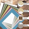 image:imageGolden State Art 25 Pack Black Photo Mat 12x12 For 8x8 MatteBackingsBags  4Ply Thick PreCut Mat 75x75 Opening White Core Bevel Cut AcidFree For Photo Art Poster or Print Display Mats MattesMix