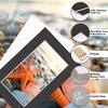 image:imageGolden State Art 25 Pack Black Photo Mat 12x12 For 8x8 MatteBackingsBags  4Ply Thick PreCut Mat 75x75 Opening White Core Bevel Cut AcidFree For Photo Art Poster or Print Display Mats MattesBlack
