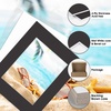 image:imageGolden State Art 25 Pack Black Photo Mat 12x12 For 8x8 MatteBackingsBags  4Ply Thick PreCut Mat 75x75 Opening White Core Bevel Cut AcidFree For Photo Art Poster or Print Display Mats MattesBlack