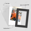 image:imageGolden State Art 25 Pack Black Photo Mat 12x12 For 8x8 MatteBackingsBags  4Ply Thick PreCut Mat 75x75 Opening White Core Bevel Cut AcidFree For Photo Art Poster or Print Display Mats MattesBlack