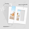image:imageGolden State Art 25 Pack Black Photo Mat 12x12 For 8x8 MatteBackingsBags  4Ply Thick PreCut Mat 75x75 Opening White Core Bevel Cut AcidFree For Photo Art Poster or Print Display Mats MattesWhite