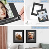 image:imageGolden State Art 25 Pack Black Photo Mat 12x12 For 8x8 MatteBackingsBags  4Ply Thick PreCut Mat 75x75 Opening White Core Bevel Cut AcidFree For Photo Art Poster or Print Display Mats MattesBlack