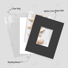 image:imageGolden State Art 25 Pack Black Photo Mat 12x12 For 8x8 MatteBackingsBags  4Ply Thick PreCut Mat 75x75 Opening White Core Bevel Cut AcidFree For Photo Art Poster or Print Display Mats MattesBlack