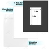 image:imageGolden State Art 25 Pack Black Photo Mat 12x12 For 8x8 MatteBackingsBags  4Ply Thick PreCut Mat 75x75 Opening White Core Bevel Cut AcidFree For Photo Art Poster or Print Display Mats MattesBlack