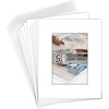 image:imageGolden State Art 25 Pack Black Photo Mat 12x12 For 8x8 MatteBackingsBags  4Ply Thick PreCut Mat 75x75 Opening White Core Bevel Cut AcidFree For Photo Art Poster or Print Display Mats MattesWhite