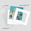 image:imageGolden State Art 25 Pack Black Photo Mat 12x12 For 8x8 MatteBackingsBags  4Ply Thick PreCut Mat 75x75 Opening White Core Bevel Cut AcidFree For Photo Art Poster or Print Display Mats MattesWhite