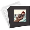 image:imageGolden State Art 25 Pack Black Photo Mat 12x12 For 8x8 MatteBackingsBags  4Ply Thick PreCut Mat 75x75 Opening White Core Bevel Cut AcidFree For Photo Art Poster or Print Display Mats MattesBlack